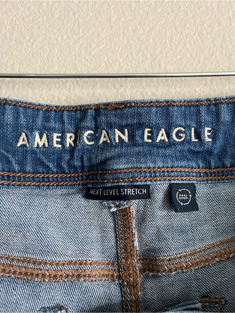 American Eagle Outfitters Medium Blue Flare Jeans - Picture 3 of 4